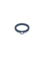 LULU Copenhagen Color Ring Crystal - Retro Dark Blue - 55