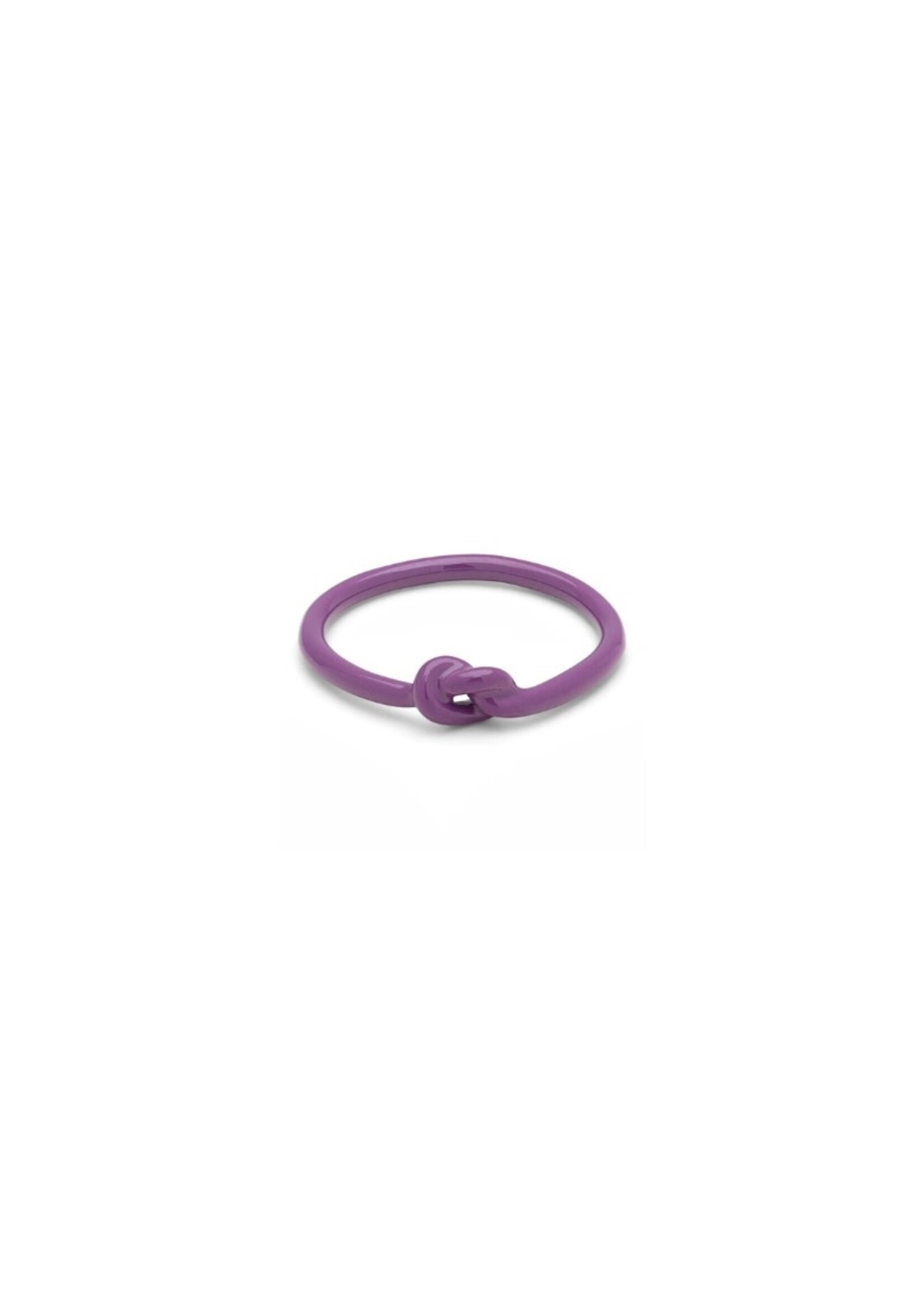 LULU Copenhagen Love Knot Ring - Purple Harvest - 55