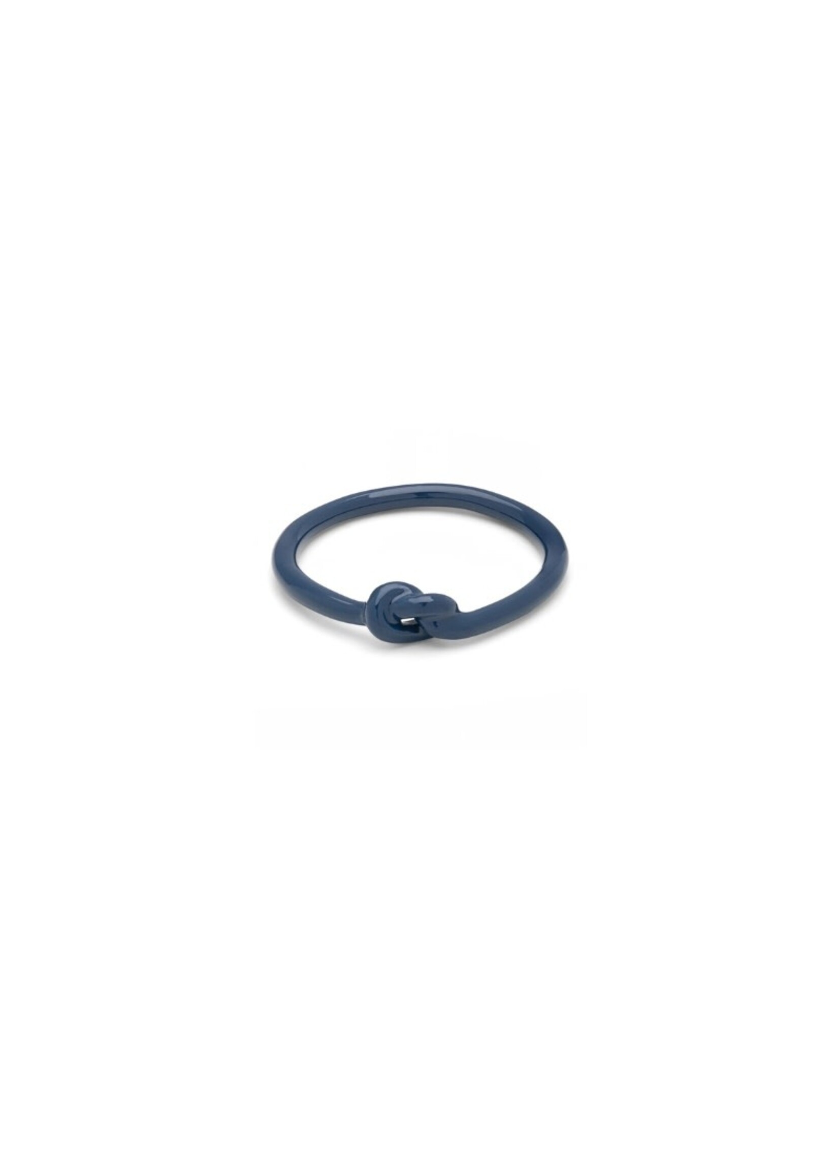 LULU Copenhagen Love Knot Ring - Retro Dark Blue - 52