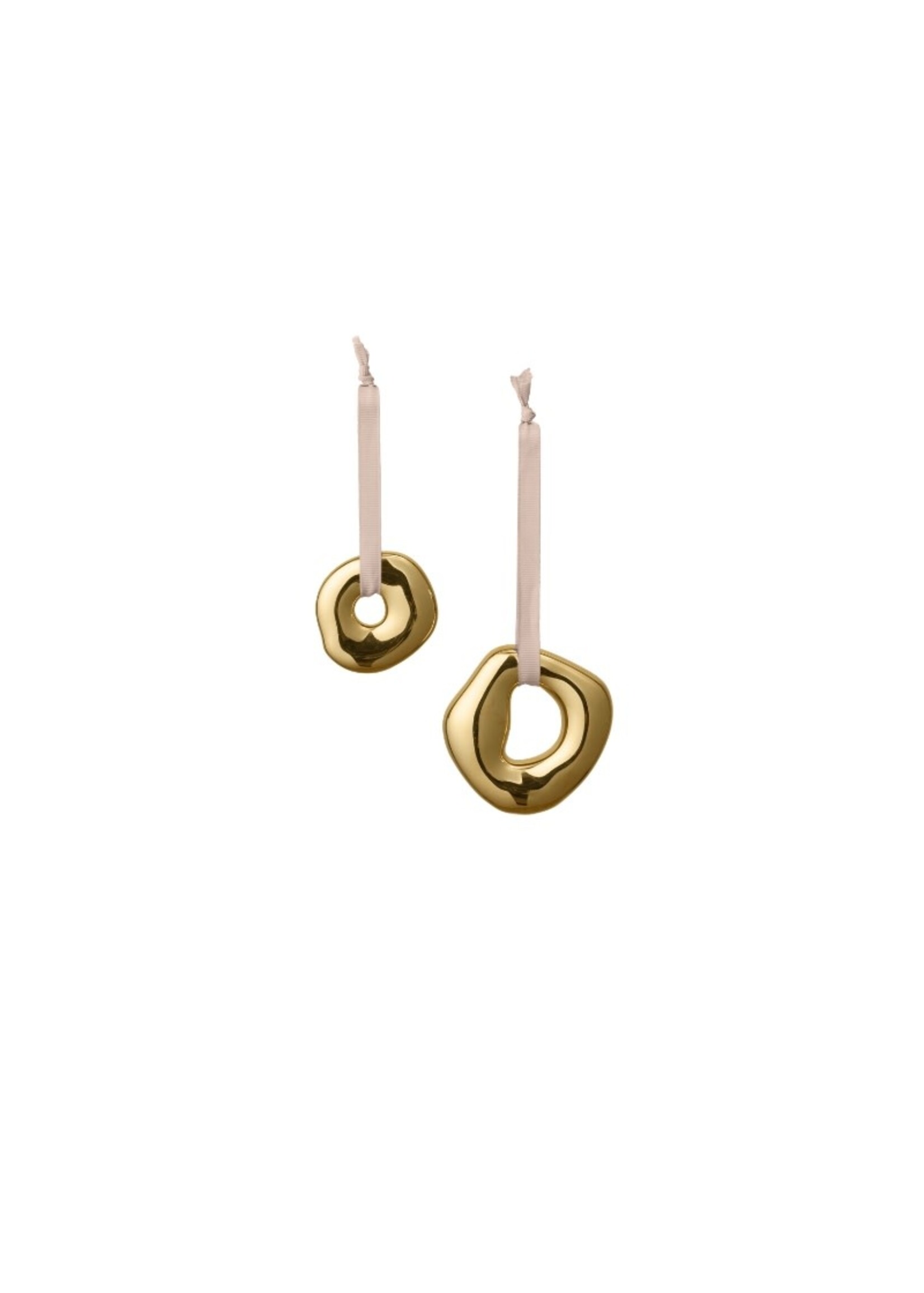 Ferm Living Orrith Ornaments - set of 2 - Brass Finish