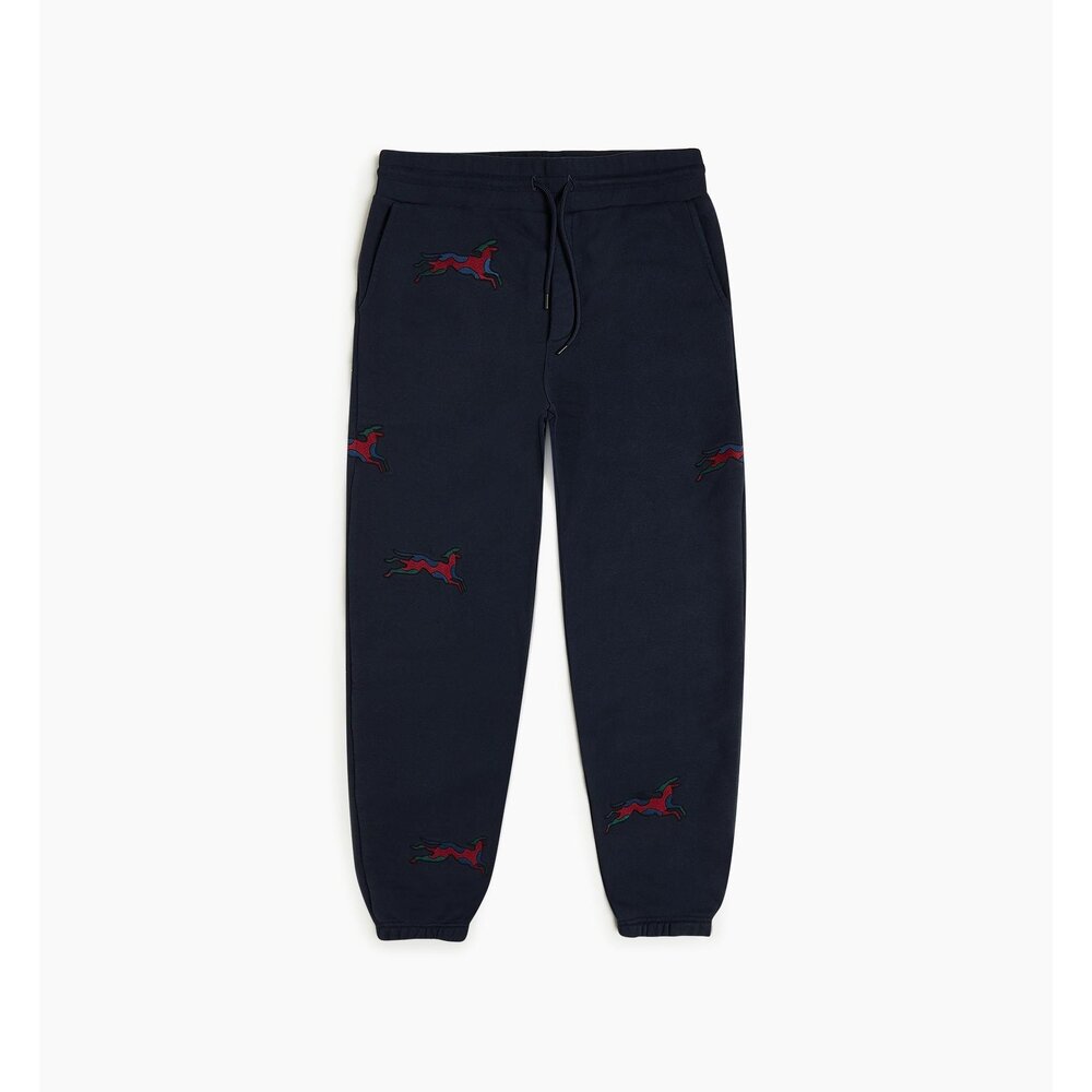 BY PARRA JUMPING FOX SWEAT PANTS NAVY BLUE JUMPING FOX SWEAT PANTS NAVY BLUE