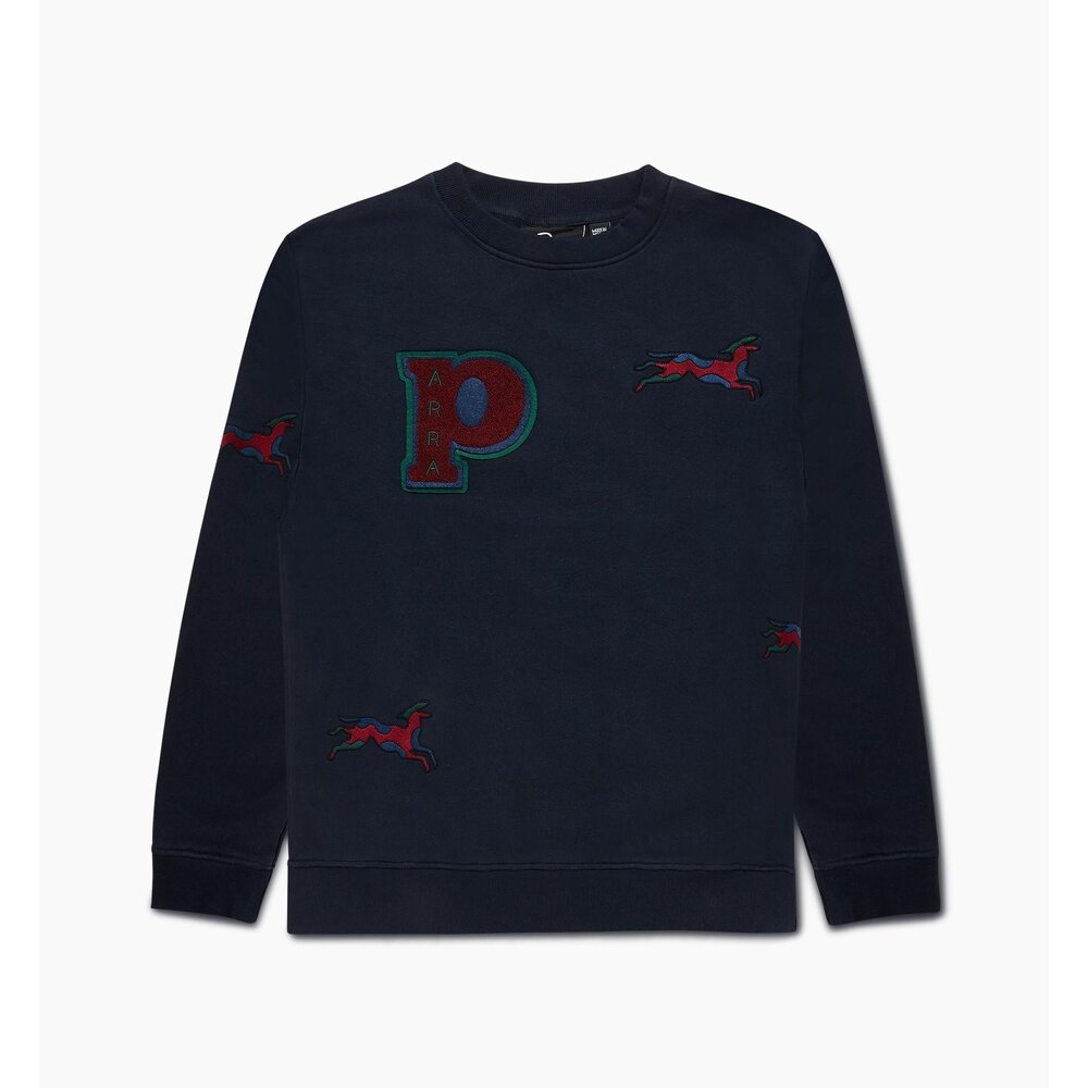 JUMPING FOX CREW NECK NAVY