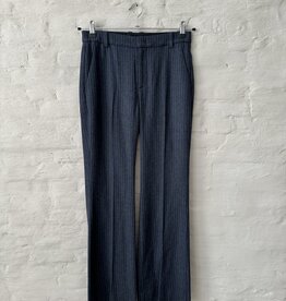 VINCE Pinstripe Flannel Trouser V995422296 Obsidian/Silver Dust