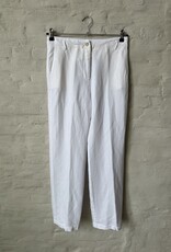 DIEGA Pomo 9001 Pantalon Tencel Lin Blanc