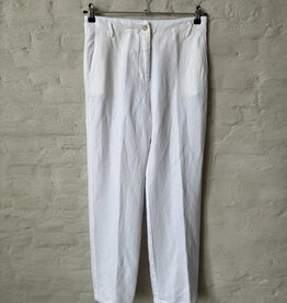 DIEGA Pomo 9001 Pantalon Tencel Lin Blanc