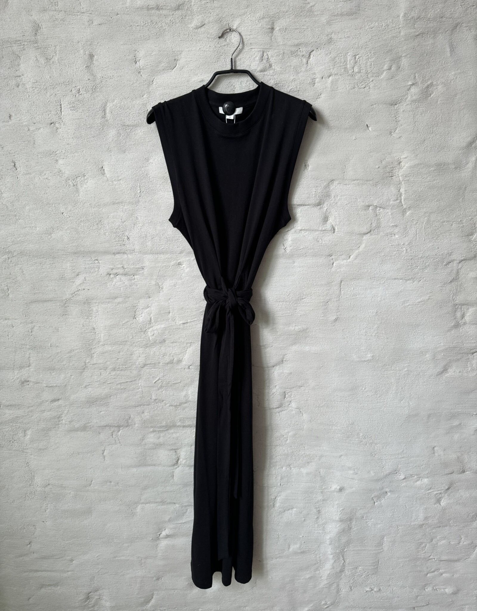 VINCE Sleeveless Wrap Dress Black