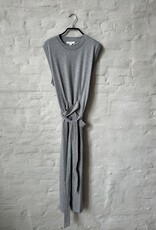 VINCE Sleeveless Wrap Dress H Grey