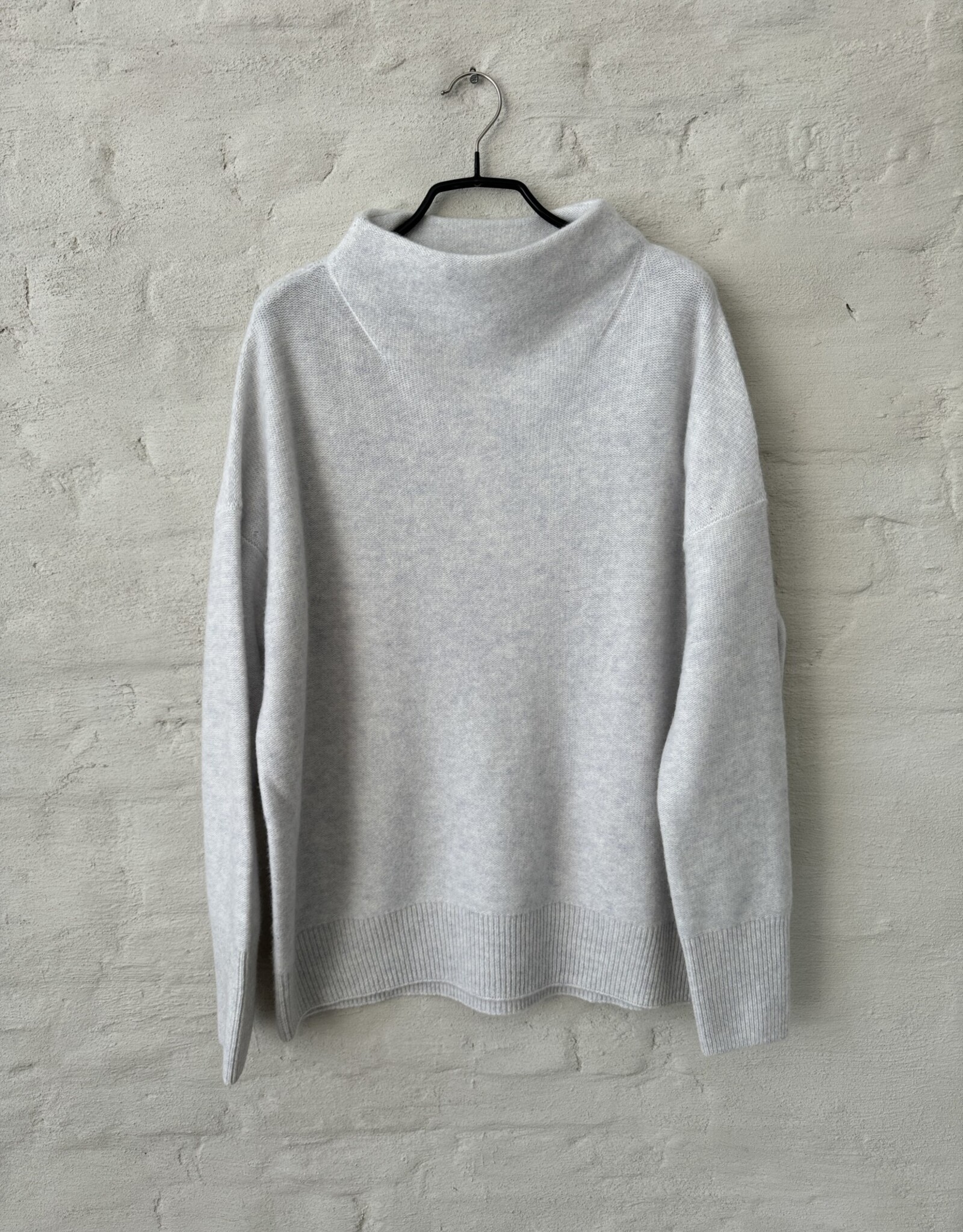 VINCE Boiled Funnel Nk Pullover H Platinuw