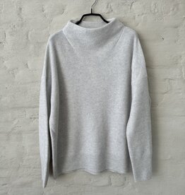 VINCE Boiled Funnel Nk Pullover H Platinuw