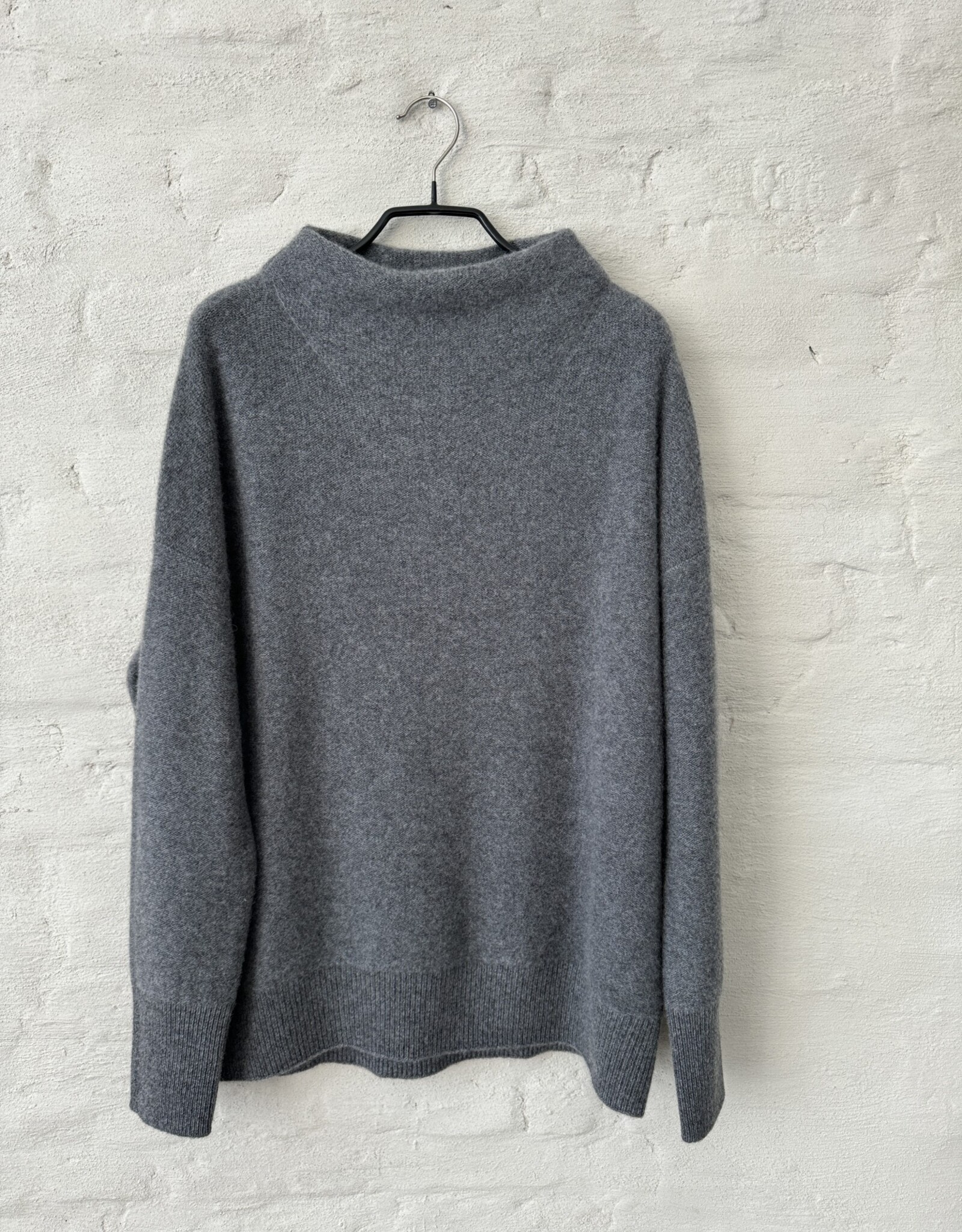 VINCE Boiled Funnel Nk Pullover H Graphit