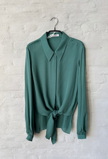 DOROTHEE SCHUMACHER Sheer Twist Blouse Jade
