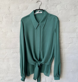 DOROTHEE SCHUMACHER Sheer Twist Blouse Jade