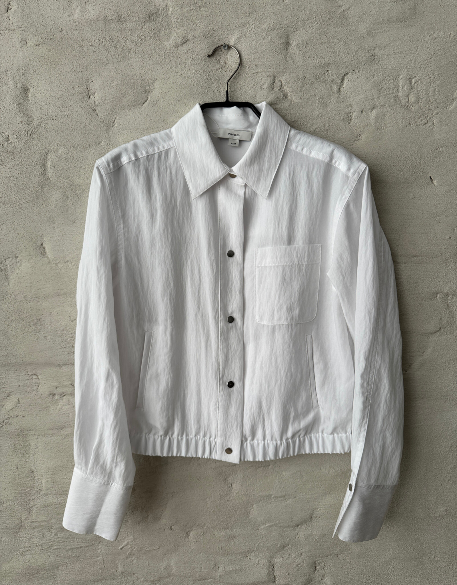 VINCE Summer Shirt Jacket Optic White