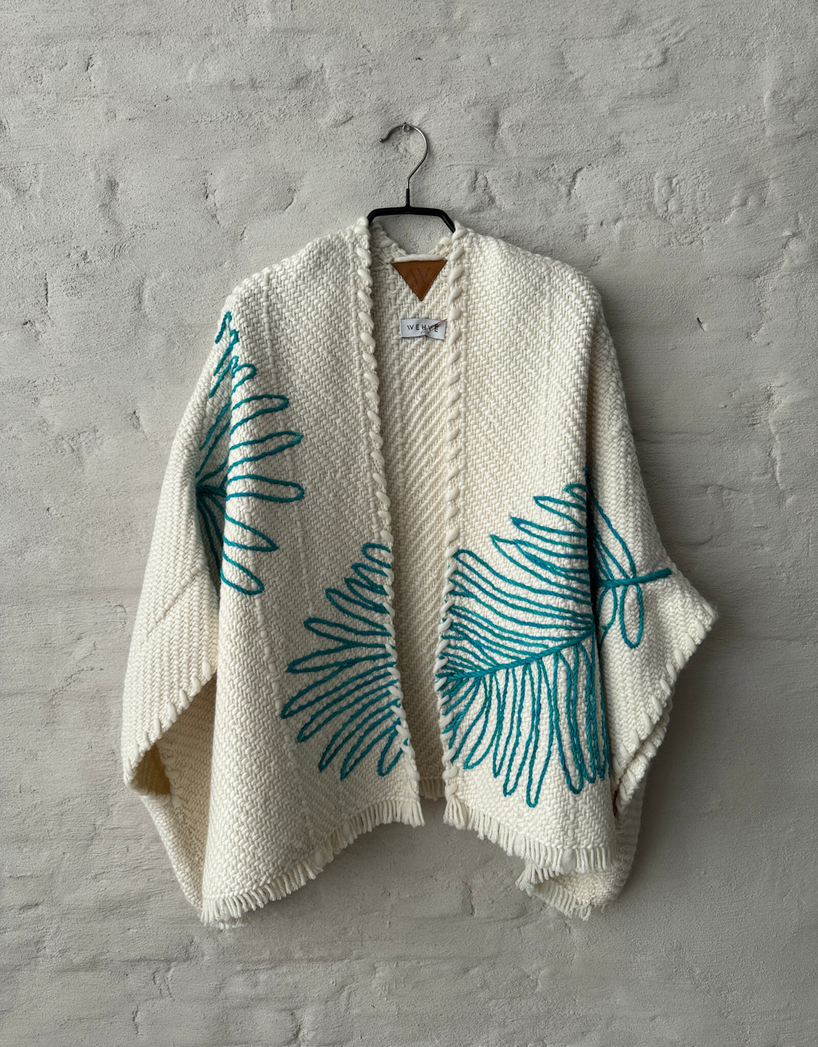 WEHVE Lose Cardigan Bella Palmetto Reef Ivoire