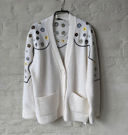 DOROTHEE SCHUMACHER Cozy Comfort Cardigan Camelia White