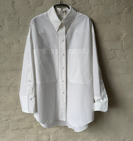 DOROTHEE SCHUMACHER Poplin Power Blouse Pure White