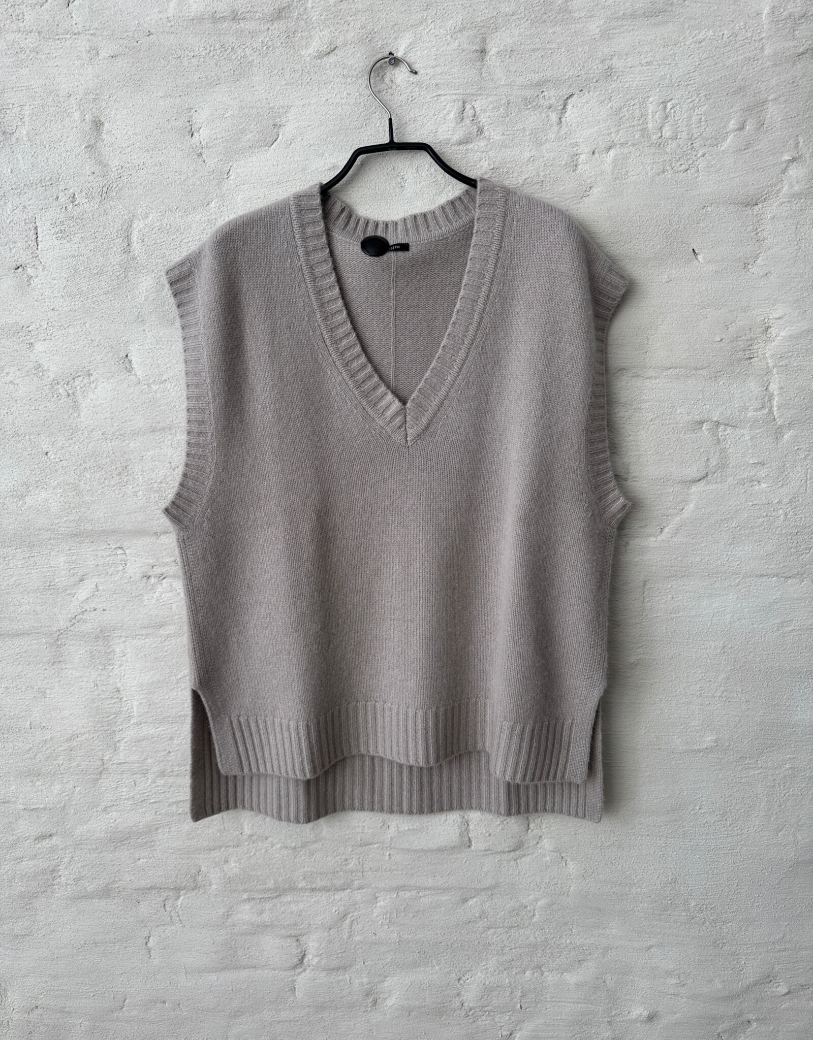 JOSEPH Vest Open Cashmere Escargot