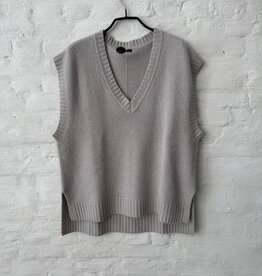 JOSEPH Vest Open Cashmere Escargot