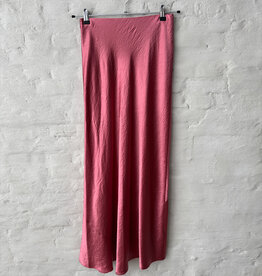 VINCE Satin Maxi Skirt Peony