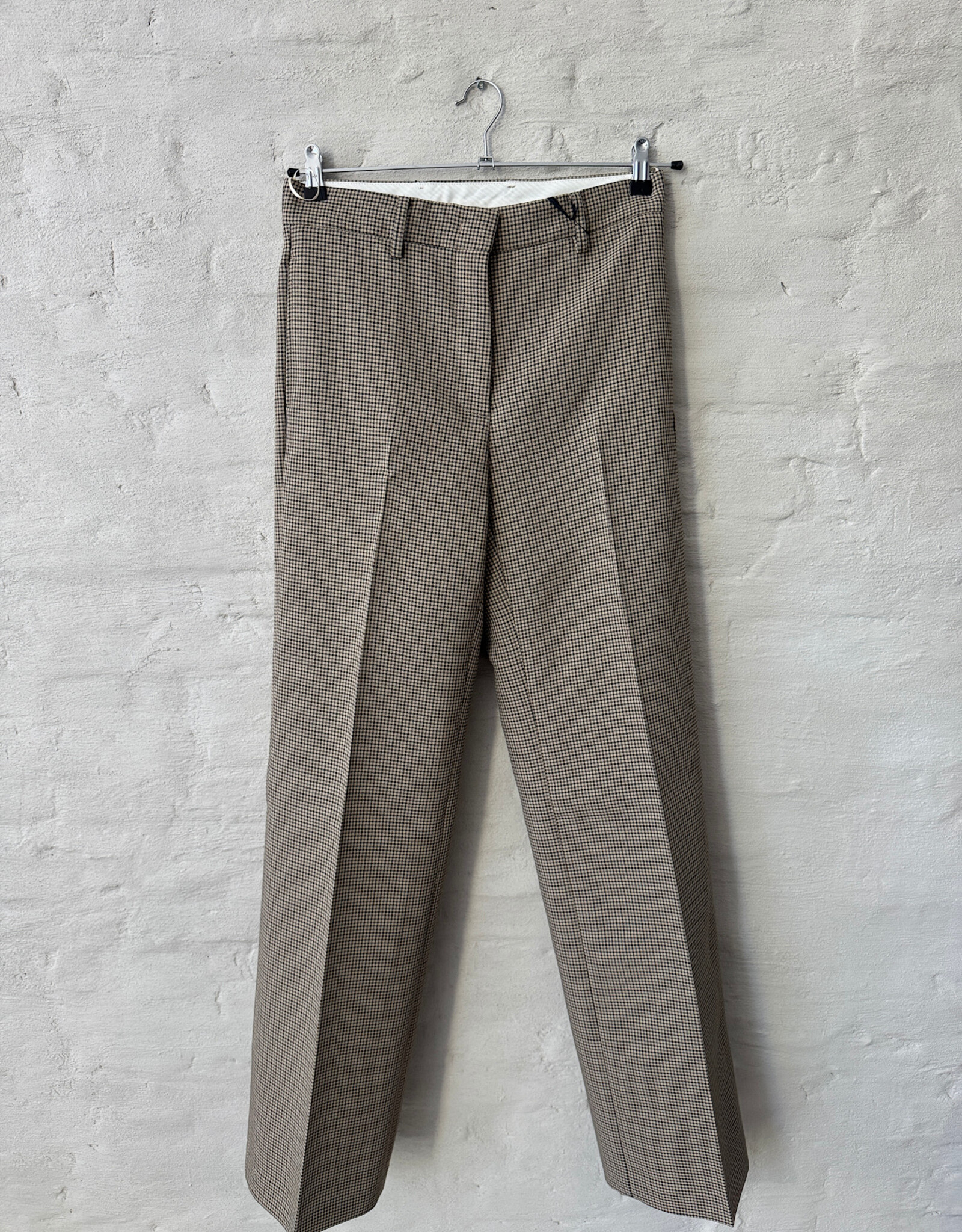 N°21 Pants Quadro Fondo Cammello Marrone