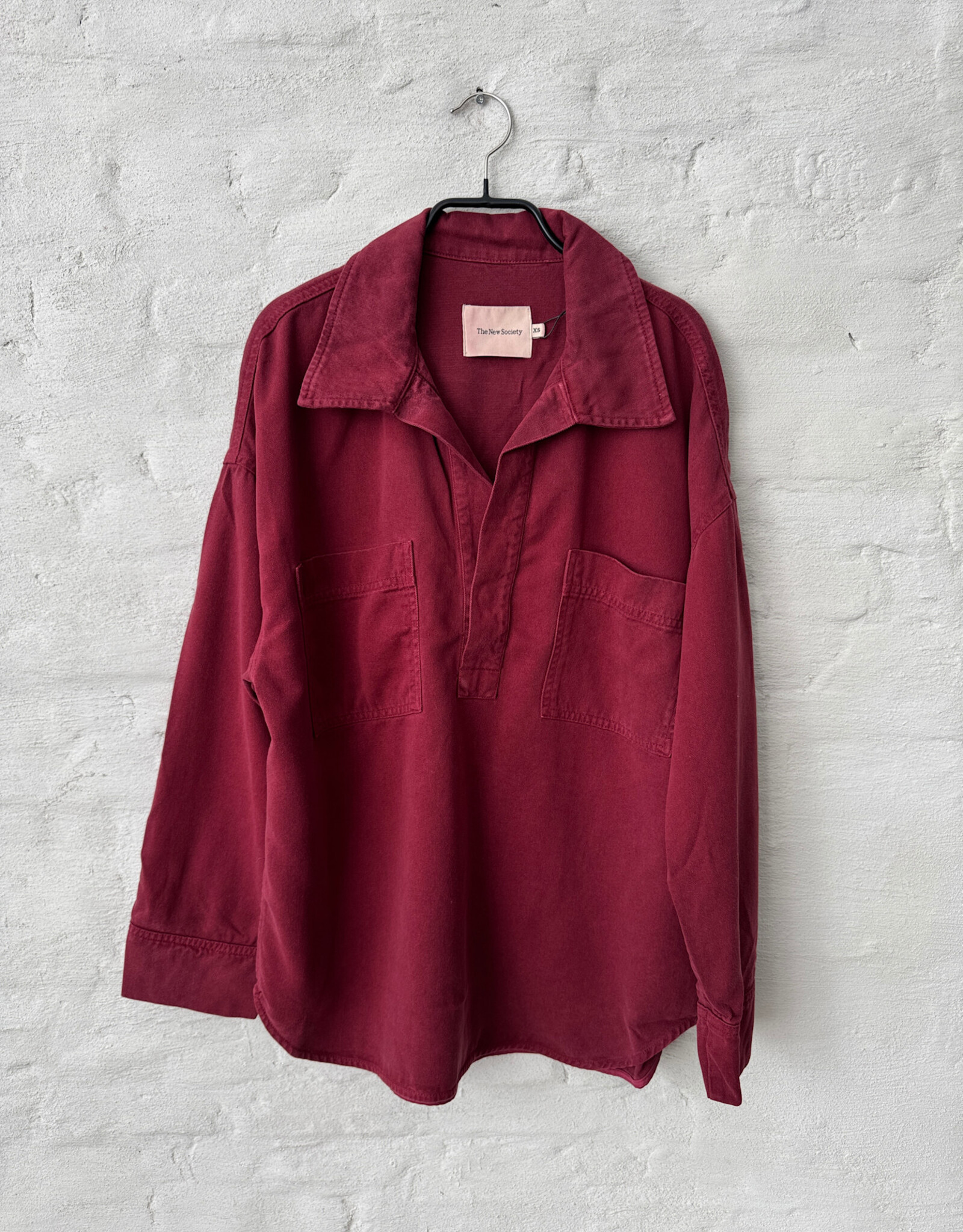 THE NEW SOCIETY Tencel Shirt Plum