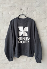 THE NEW SOCIETY Logo Sweatshirt Gal /Gr/Mel