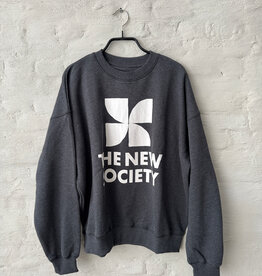 THE NEW SOCIETY Logo Sweatshirt Gal /Gr/Mel