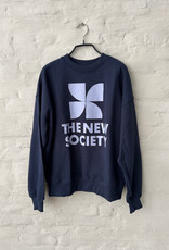 THE NEW SOCIETY Logo Sweatshirt Infin Navy