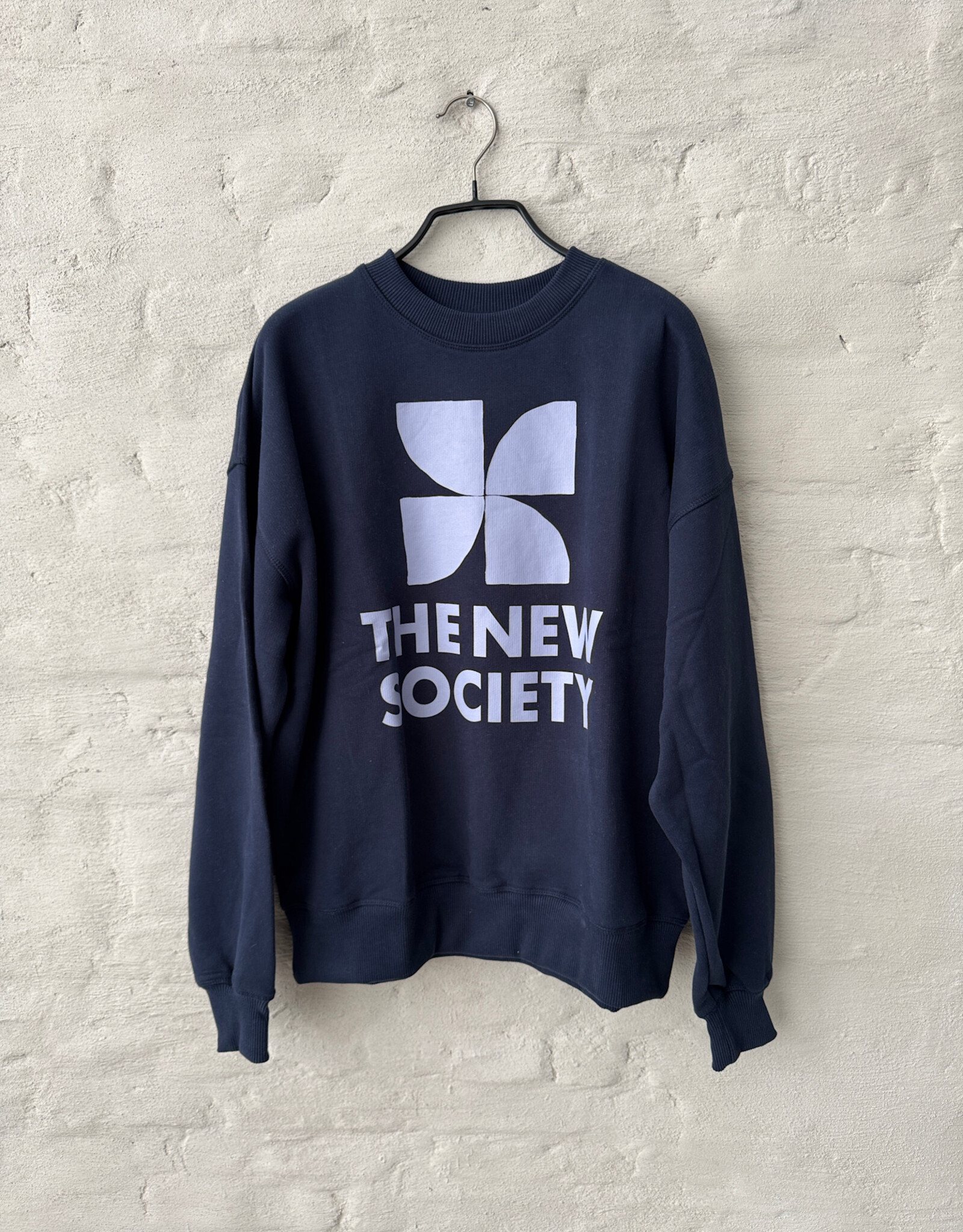 THE NEW SOCIETY Logo Sweatshirt Infin Navy