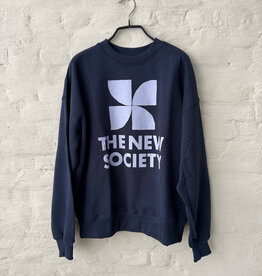 THE NEW SOCIETY Logo Sweatshirt Infin Navy