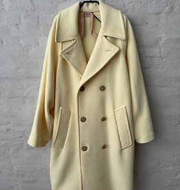 N°21 Woven coat Yellow
