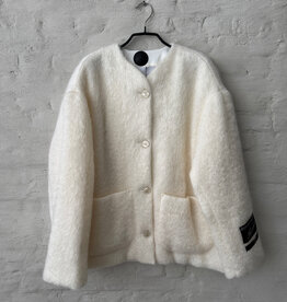 ROSEANNA RXBVT Uni Miller Veste Blouson Ecru