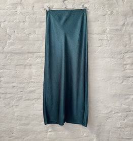 VINCE Fluid Satin Bias Columm Skirt Juniper