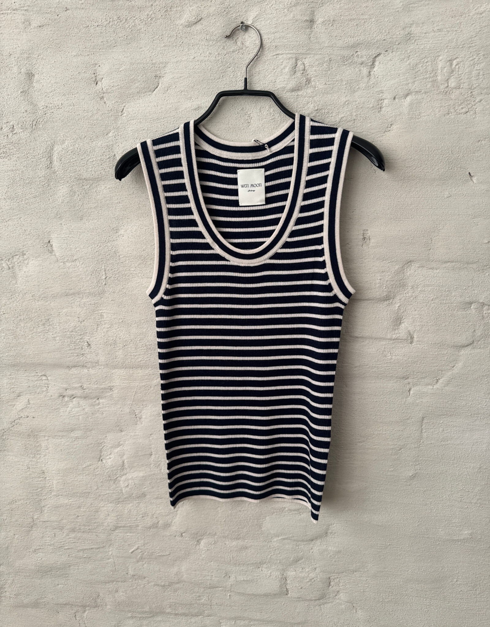 Wen Moon Ming Stripe Cream + Navy