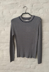 Wen Moon Yonny Stripe Cream - Navy