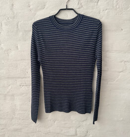 Wen Moon Yonny Stripe Dark Grey - Navy