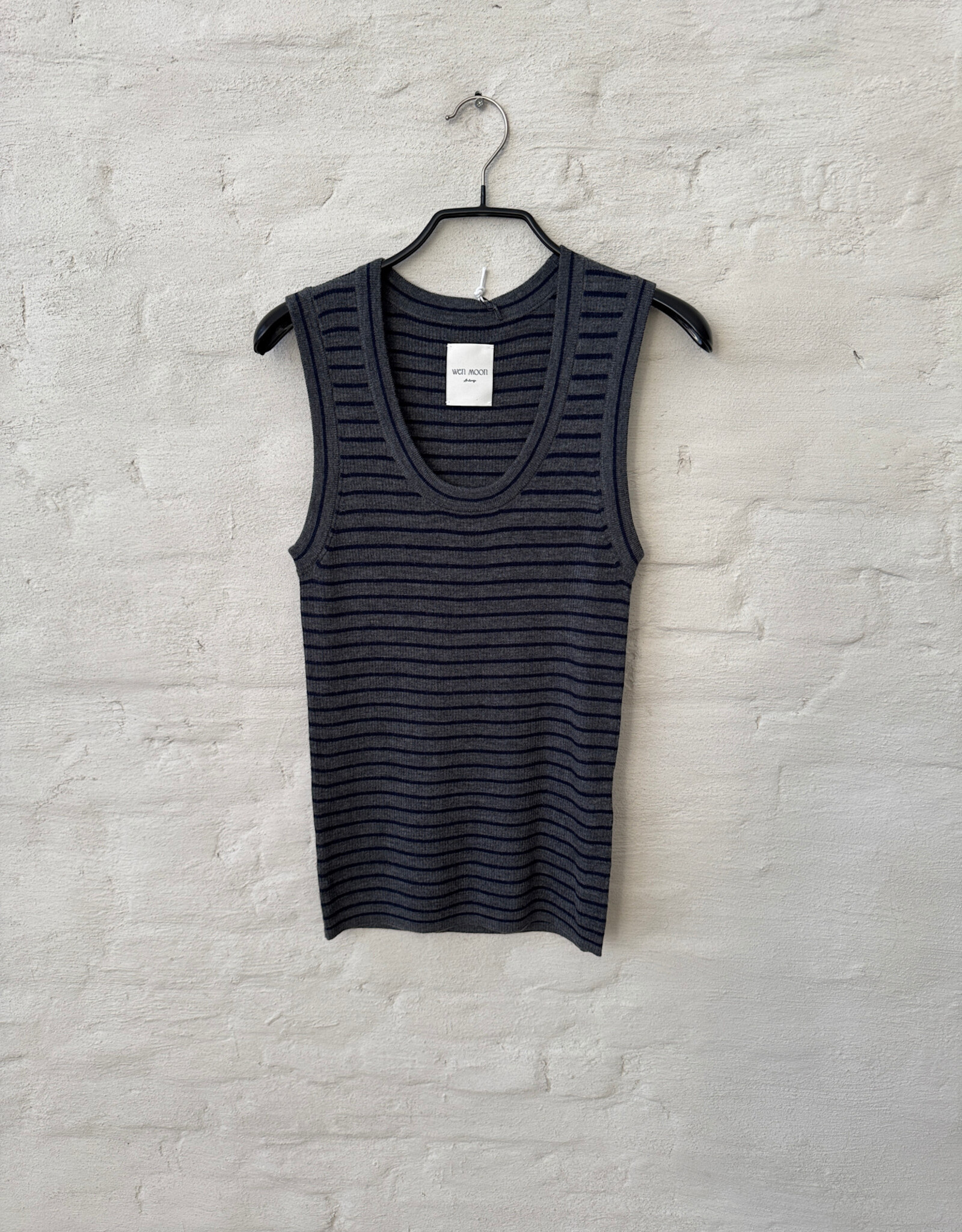 Wen Moon Ming Stripe Dark Grey - Navy