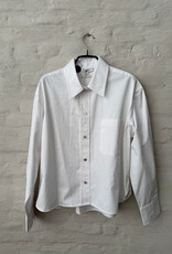 VINCE Cropped L/S Shirt Optic White