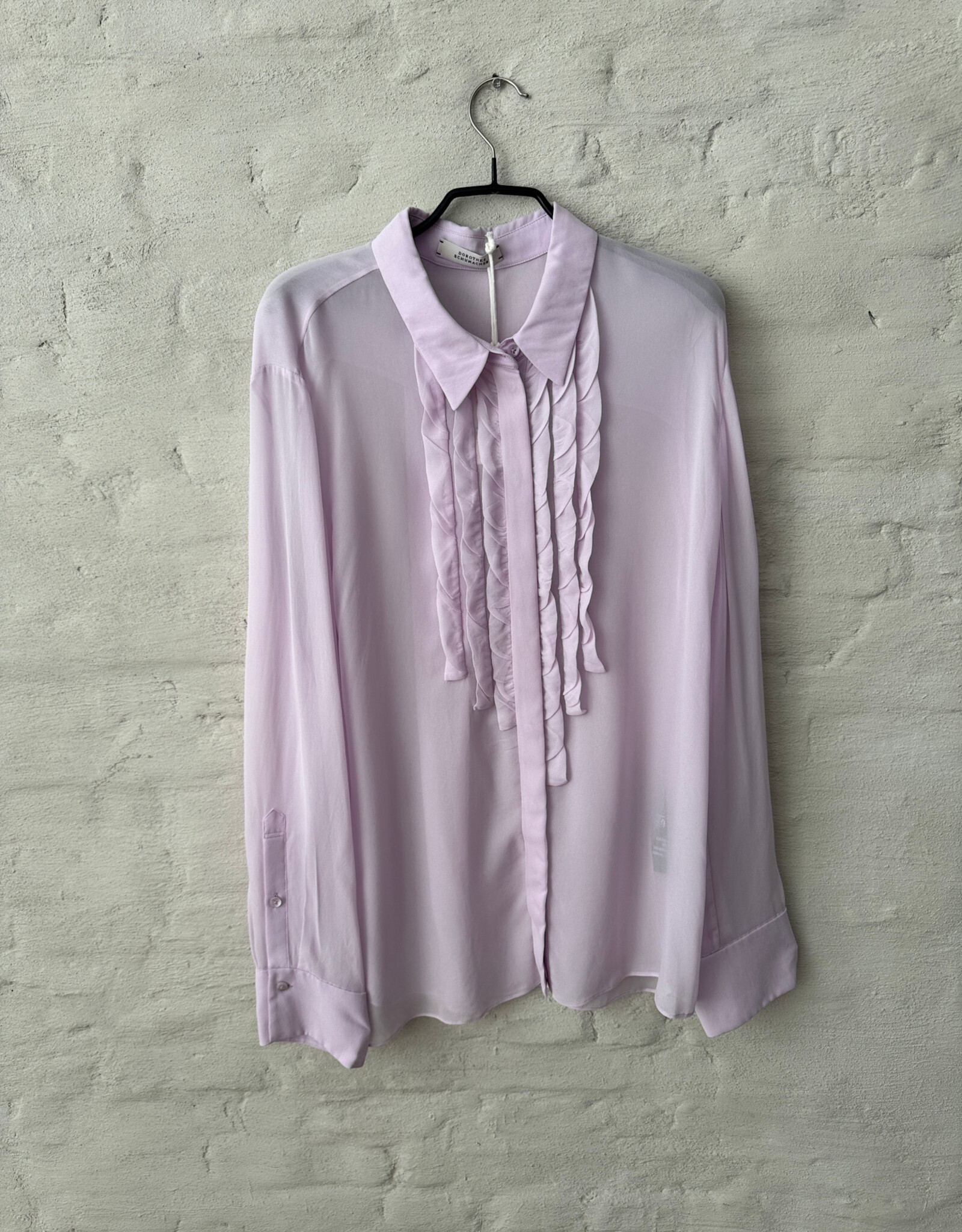 DOROTHEE SCHUMACHER Sheer Twist Blouse Lilac