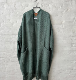 WEHVE Long Cardigan With Pockets Clelia Vine