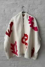 WEHVE Lose Cardigan Bella Assemblage Fiery Coral