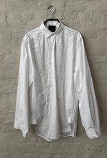 Maison jejia Smoking Plisse Shirt White