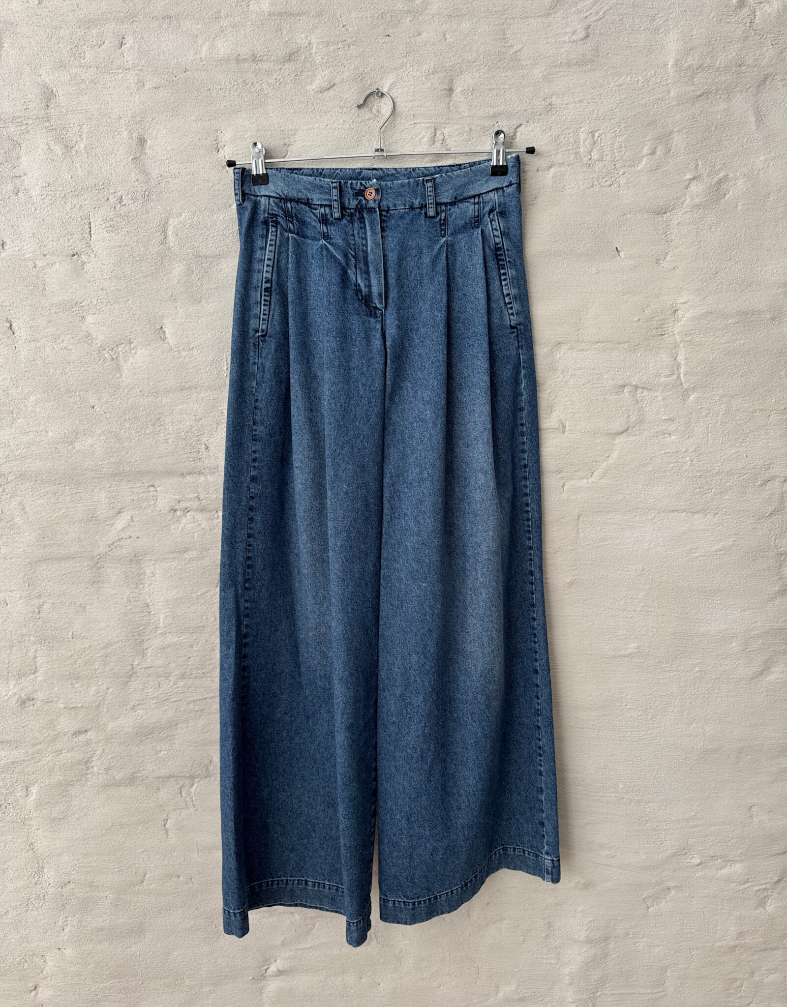 Maison jejia Katherine Pant Washed Blue Denim