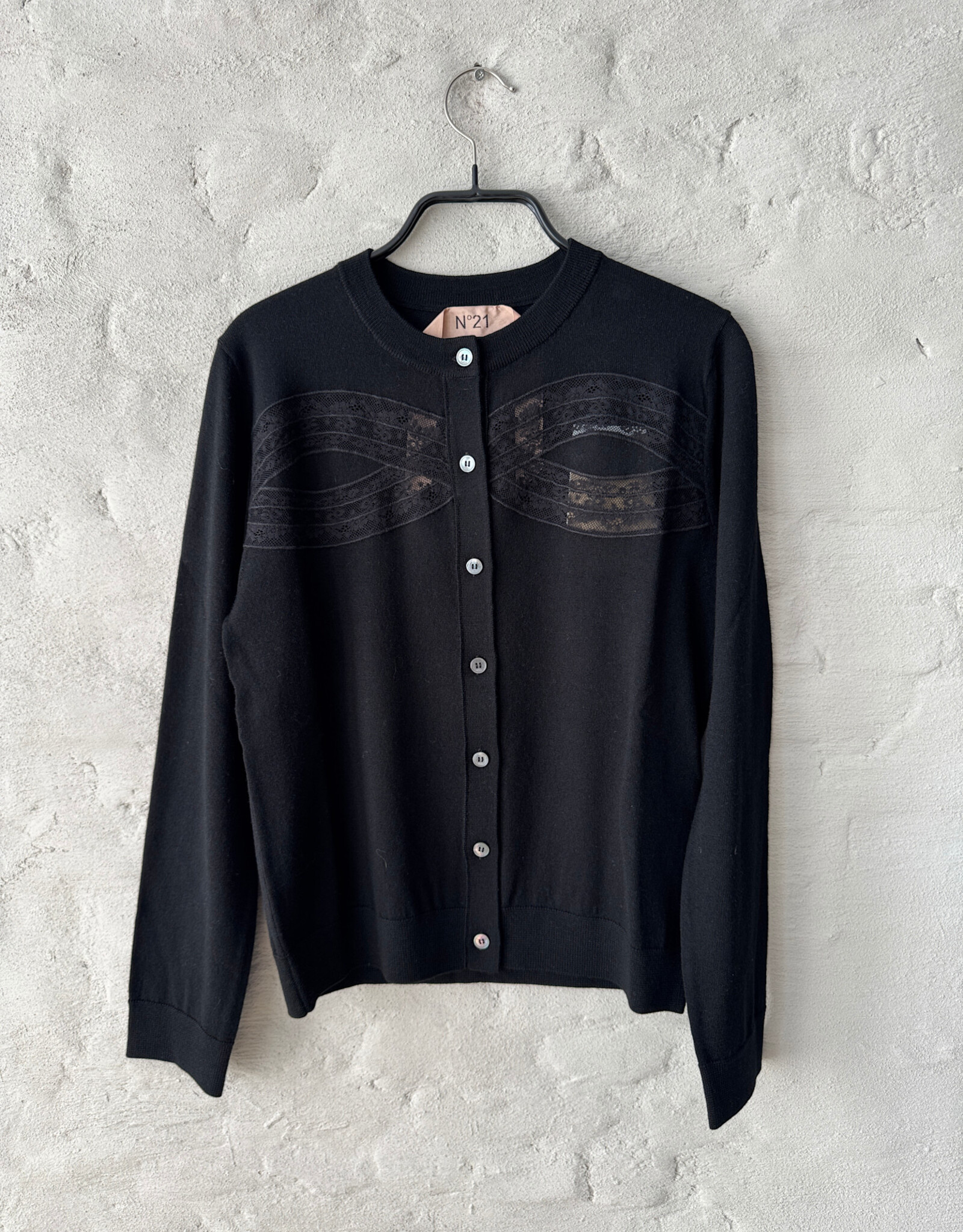 N°21 Knitted Cardigan Black