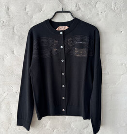 N°21 Knitted Cardigan Black