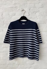 Wen Moon Uma Stripe Navy + Grey Pearl