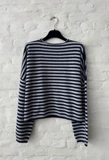 Wen Moon Celine Stripe New Navy + Grey Pearl