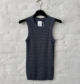 Wen Moon Jeanne Stripe Dark Grey + Pine
