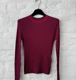 Wen Moon Yonny Stripe Navy + Poppy