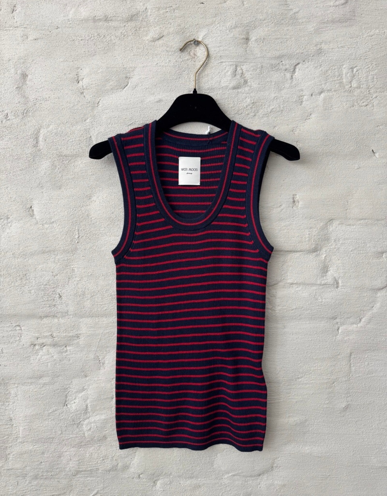 Wen Moon Ming Stripe Navy + Poppy